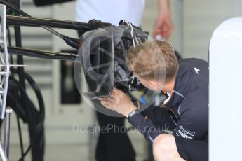 World © Octane Photographic Ltd. Formula 1 – Spanish GP - Thursday Setup. McLaren MCL33. Circuit de Barcelona-Catalunya, Spain. Thursday 10th May 2018.