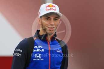 World © Octane Photographic Ltd. Formula 1 – Spanish GP - Thursday Setup. Scuderia Toro Rosso STR13 – Pierre Gasly. Circuit de Barcelona-Catalunya, Spain. Thursday 10th May 2018.