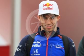 World © Octane Photographic Ltd. Formula 1 – Spanish GP - Thursday Setup. Scuderia Toro Rosso STR13 – Pierre Gasly. Circuit de Barcelona-Catalunya, Spain. Thursday 10th May 2018.