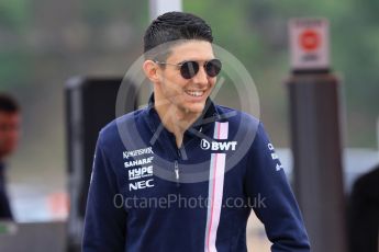 World © Octane Photographic Ltd. Formula 1 – Spanish GP - Thursday Setup. Sahara Force India VJM11 - Esteban Ocon. Circuit de Barcelona-Catalunya, Spain. Thursday 10th May 2018.