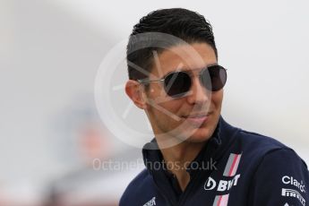 World © Octane Photographic Ltd. Formula 1 – Spanish GP - Thursday Setup. Sahara Force India VJM11 - Esteban Ocon. Circuit de Barcelona-Catalunya, Spain. Thursday 10th May 2018.