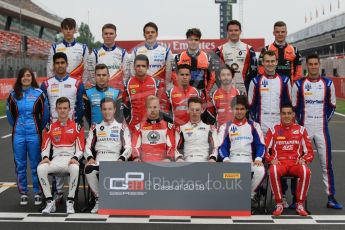 Front row - ART Grand Prix - Callum Illot, Anthoine Hubert, Nikita Mazepin, Jake Hughes; Trident - Pedro Piquet, Guiliano Alesi.
Middle Row - Jenzer Motorsport - Tatiana Calderon, Juan Manual Correa, David Beckman;  Arden International - Julien Falchero, Joey Mawson, Gabriel Aubry; Trident -Ryan Tveter, Alessia Lorando.
Back Row - Campos Racing - Leodardo Pulcini, Simo Laaksonen, Diego Menchaca; MP Motorsport - Dorian Boccolacci, Will Palmer, Niko Kari