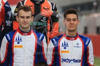 World © Octane Photographic Ltd. GP3 – Spanish GP – Class of 2018. Trident - Ryan Tveter and Alessia Lorando. Circuit de Barcelona-Catalunya, Spain. Thursday 10th May 2018.