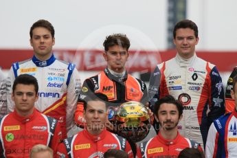 World © Octane Photographic Ltd. GP3 – Spanish GP – Class of 2018. Campos Racing - Diego Menchaca; MP Motorsport - Dorian Boccolacci and Will Palmer. Circuit de Barcelona-Catalunya, Spain. Thursday 10th May 2018.