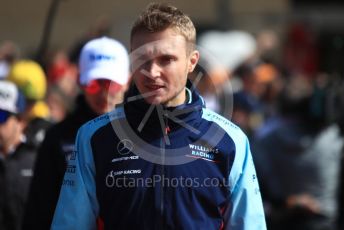 World © Octane Photographic Ltd. Formula 1 – United States GP - Drivers Parade. Williams Martini Racing FW41 – Sergey Sirotkin. Circuit of the Americas (COTA), USA. Sunday 21st October 2018.