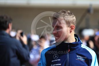 World © Octane Photographic Ltd. Formula 1 – United States GP - Drivers Parade. Williams Martini Racing FW41 – Sergey Sirotkin. Circuit of the Americas (COTA), USA. Sunday 21st October 2018.