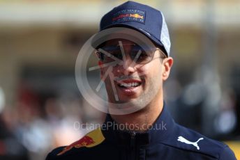World © Octane Photographic Ltd. Formula 1 – United States GP - Drivers Parade. Aston Martin Red Bull Racing TAG Heuer RB14 – Daniel Ricciardo. Circuit of the Americas (COTA), USA. Sunday 21st October 2018.