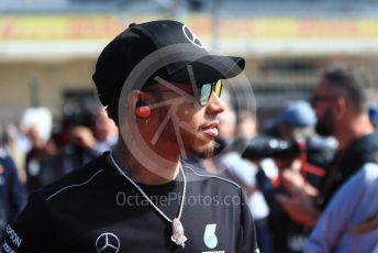 World © Octane Photographic Ltd. Formula 1 – United States GP – Drivers Parade. Mercedes AMG Petronas Motorsport AMG F1 W09 EQ Power+ - Lewis Hamilton. Circuit of the Americas (COTA), USA. Sunday 21st October 2018.