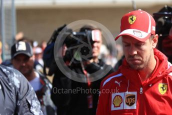 World © Octane Photographic Ltd. Formula 1 – United States GP - Drivers Parade. Scuderia Ferrari SF71-H – Sebastian Vettel. Circuit of the Americas (COTA), USA. Sunday 21st October 2018.