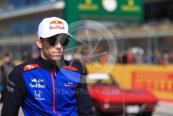 World © Octane Photographic Ltd. Formula 1 – United States GP - Drivers Parade. Scuderia Toro Rosso STR13 – Pierre Gasly. Circuit of the Americas (COTA), USA. Sunday 21st October 2018.