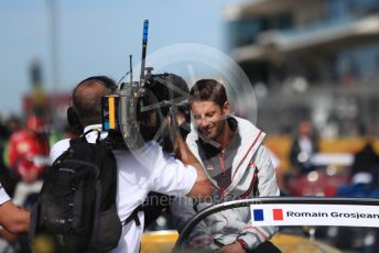 World © Octane Photographic Ltd. Formula 1 – United States GP - Drivers Parade. Haas F1 Team VF-18 – Romain Grosjean. Circuit of the Americas (COTA), USA. Sunday 21st October 2018.
