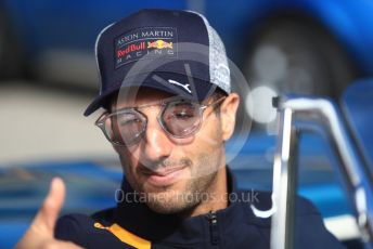 World © Octane Photographic Ltd. Formula 1 – United States GP - Drivers Parade. Aston Martin Red Bull Racing TAG Heuer RB14 – Daniel Ricciardo. Circuit of the Americas (COTA), USA. Sunday 21st October 2018.