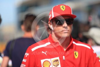 World © Octane Photographic Ltd. Formula 1 – United States GP - Drivers Parade. Scuderia Ferrari SF71-H – Kimi Raikkonen. Circuit of the Americas (COTA), USA. Sunday 21st October 2018.