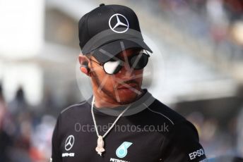 World © Octane Photographic Ltd. Formula 1 – United States GP – Drivers Parade. Mercedes AMG Petronas Motorsport AMG F1 W09 EQ Power+ - Lewis Hamilton. Circuit of the Americas (COTA), USA. Sunday 21st October 2018.