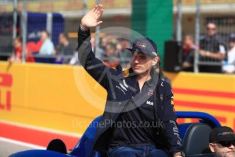 World © Octane Photographic Ltd. Formula 1 – United States GP - Drivers Parade. Aston Martin Red Bull Racing TAG Heuer RB14 – Max Verstappen. Circuit of the Americas (COTA), USA. Sunday 21st October 2018.