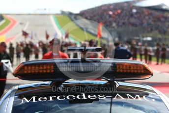 World © Octane Photographic Ltd. Formula 1 – United States GP - Grid. View to Turn 1. Circuit of the Americas (COTA), USA. Sunday 21st October 2018.
