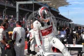 World © Octane Photographic Ltd. Formula 1 – United States GP - Grid. Alfa Romeo Sauber F1 Team C37 – Charles Leclerc. Circuit of the Americas (COTA), USA. Sunday 21st October 2018.
