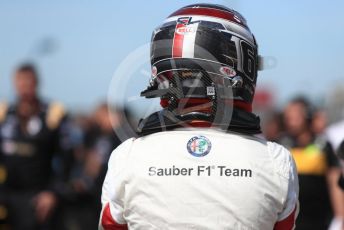 World © Octane Photographic Ltd. Formula 1 – United States GP - Grid. Alfa Romeo Sauber F1 Team C37 – Charles Leclerc. Circuit of the Americas (COTA), USA. Sunday 21st October 2018.
