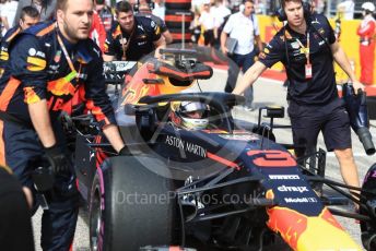 World © Octane Photographic Ltd. Formula 1 – United States GP - Grid. Aston Martin Red Bull Racing TAG Heuer RB14 – Daniel Ricciardo. Circuit of the Americas (COTA), USA. Sunday 21st October 2018.