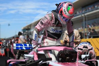 World © Octane Photographic Ltd. Formula 1 – United States GP - Grid. Racing Point Force India VJM11 - Sergio Perez. Circuit of the Americas (COTA), USA. Sunday 21st October 2018.