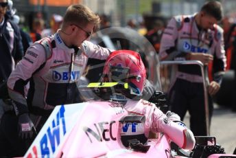 World © Octane Photographic Ltd. Formula 1 – United States GP - Grid. Racing Point Force India VJM11 - Esteban Ocon. Circuit of the Americas (COTA), USA. Sunday 21st October 2018.