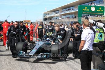 World © Octane Photographic Ltd. Formula 1 – United States GP - Grid. Mercedes AMG Petronas Motorsport AMG F1 W09 EQ Power+ - Valtteri Bottas. Circuit of the Americas (COTA), USA. Sunday 21st October 2018.