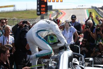 World © Octane Photographic Ltd. Formula 1 – United States GP – Grid. Mercedes AMG Petronas Motorsport AMG F1 W09 EQ Power+ - Lewis Hamilton. Circuit of the Americas (COTA), USA. Sunday 21st October 2018.
