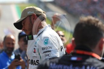 World © Octane Photographic Ltd. Formula 1 – United States GP – Grid. Mercedes AMG Petronas Motorsport AMG F1 W09 EQ Power+ - Lewis Hamilton. Circuit of the Americas (COTA), USA. Sunday 21st October 2018.