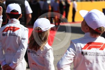World © Octane Photographic Ltd. Formula 1 – United States GP - Grid. Grid kids. Circuit of the Americas (COTA), USA. Sunday 21st October 2018.