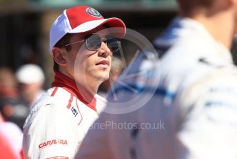 World © Octane Photographic Ltd. Formula 1 – United States GP - Grid. Alfa Romeo Sauber F1 Team C37 – Charles Leclerc. Circuit of the Americas (COTA), USA. Sunday 21st October 2018.