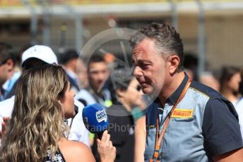World © Octane Photographic Ltd. Formula 1 - United States GP - Grid. Mario Isola – Pirelli Head of Car Racing. Circuit of the Americas (COTA), USA. Sunday 21st October 2018.