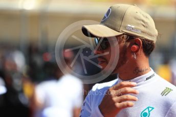 World © Octane Photographic Ltd. Formula 1 – United States GP – Grid. Mercedes AMG Petronas Motorsport AMG F1 W09 EQ Power+ - Lewis Hamilton. Circuit of the Americas (COTA), USA. Sunday 21st October 2018.