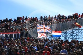 World © Octane Photographic Ltd. Formula 1 – United States GP – Grid. Fans at Turn 1. Circuit of the Americas (COTA), USA. Sunday 21st October 2018.