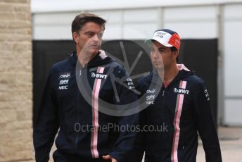 World © Octane Photographic Ltd. Formula 1 – United States GP - Paddock. Racing Point Force India VJM11 - Sergio Perez. Circuit of the Americas (COTA), USA. Friday 19th October 2018.