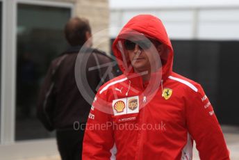 World © Octane Photographic Ltd. Formula 1 – United States GP - Paddock. Scuderia Ferrari SF71-H – Kimi Raikkonen. Circuit of the Americas (COTA), USA. Friday 19th October 2018.