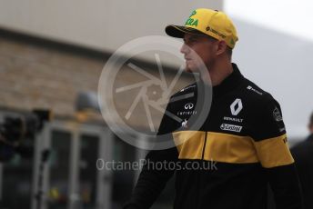 World © Octane Photographic Ltd. Formula 1 – United States GP - Paddock. Renault Sport F1 Team RS18 – Nico Hulkenberg. Circuit of the Americas (COTA), USA. Friday 19th October 2018.