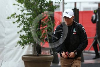 World © Octane Photographic Ltd. Formula 1 – United States GP - Paddock. Mercedes AMG Petronas Motorsport AMG F1 W09 EQ Power+ - Valtteri Bottas. Circuit of the Americas (COTA), USA. Friday 19th October 2018.
