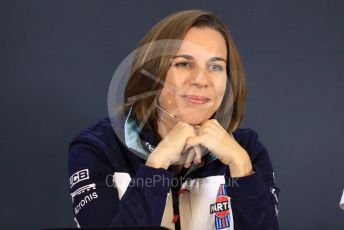 World © Octane Photographic Ltd. Formula 1 - United States GP - Friday FIA Team Press Conference. Claire Williams - Deputy Team Principal of Williams Martini Racing. Circuit of the Americas (COTA), USA. Thursday Friday 18th October 2018.