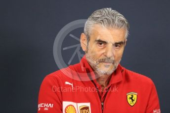 World © Octane Photographic Ltd. Formula 1 - United States GP – Friday FIA Team Press Conference. Maurizio Arrivabene – Managing Director and Team Principal of Scuderia Ferrari. Circuit of the Americas (COTA), USA. Friday 18th October 2018