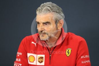 World © Octane Photographic Ltd. Formula 1 - United States GP – Friday FIA Team Press Conference. Maurizio Arrivabene – Managing Director and Team Principal of Scuderia Ferrari. Circuit of the Americas (COTA), USA. Friday 18th October 2018