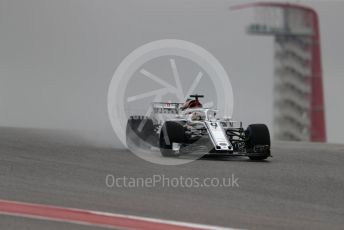 World © Octane Photographic Ltd. Formula 1 – United States GP - Practice 1. Alfa Romeo Sauber F1 Team C37 – Marcus Ericsson. Circuit of the Americas (COTA), USA. Friday 19th October 2018.