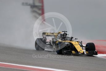 World © Octane Photographic Ltd. Formula 1 – United States GP - Practice 1. Renault Sport F1 Team RS18 – Nico Hulkenberg. Circuit of the Americas (COTA), USA. Friday 19th October 2018.