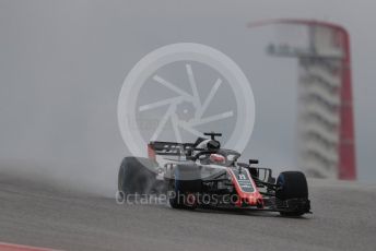 World © Octane Photographic Ltd. Formula 1 – United States GP - Practice 1. Haas F1 Team VF-18 – Romain Grosjean. Circuit of the Americas (COTA), USA. Friday 19th October 2018.