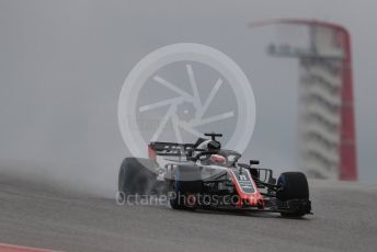 World © Octane Photographic Ltd. Formula 1 – United States GP - Practice 1. Haas F1 Team VF-18 – Romain Grosjean. Circuit of the Americas (COTA), USA. Friday 19th October 2018.