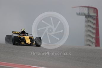 World © Octane Photographic Ltd. Formula 1 – United States GP - Practice 1. Renault Sport F1 Team RS18 – Carlos Sainz. Circuit of the Americas (COTA), USA. Friday 19th October 2018.