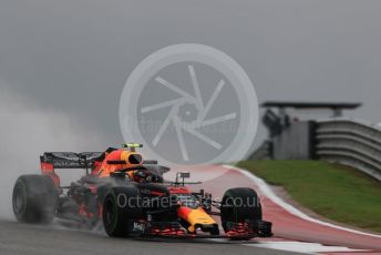 World © Octane Photographic Ltd. Formula 1 – United States GP - Practice 1. Aston Martin Red Bull Racing TAG Heuer RB14 – Max Verstappen. Circuit of the Americas (COTA), USA. Friday 19th October 2018.
