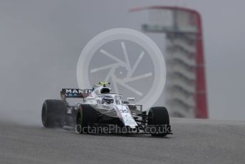 World © Octane Photographic Ltd. Formula 1 – United States GP - Practice 1. Williams Martini Racing FW41 – Sergey Sirotkin. Circuit of the Americas (COTA), USA. Friday 19th October 2018.