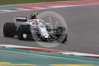 World © Octane Photographic Ltd. Formula 1 – United States GP - Practice 1. Alfa Romeo Sauber F1 Team C37 – Charles Leclerc. Circuit of the Americas (COTA), USA. Friday 19th October 2018.