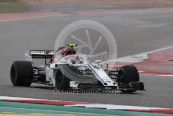World © Octane Photographic Ltd. Formula 1 – United States GP - Practice 1. Alfa Romeo Sauber F1 Team C37 – Charles Leclerc. Circuit of the Americas (COTA), USA. Friday 19th October 2018.