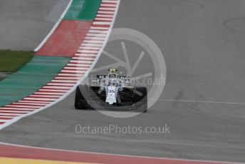 World © Octane Photographic Ltd. Formula 1 – United States GP - Practice 1. Williams Martini Racing FW41 – Sergey Sirotkin. Circuit of the Americas (COTA), USA. Friday 19th October 2018.